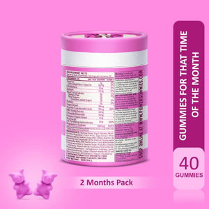 PMS Gummies by Power Gummies are the chewable Period Pain relief tablets also called Vitamins for PMS Treatment